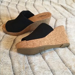 NEW Lucky Brand Marilyn Cork Platform Wedge SZ 10